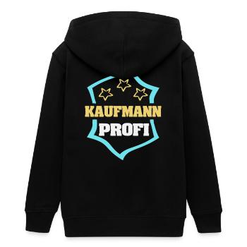 Emploi Homme d’affaires - Veste à capuche ado bio Stanley/Stella - noir - Dos - AI Model Teenager Male light (155cm)