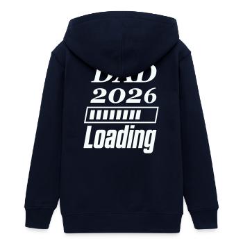 DAD 2026 Loading - Teenager Organic Kapuzenjacke Mini Cultivator von Stanley/Stella - Navy - Hinten - AI Model Teenager Male light (155cm)