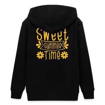 Sommer Sommerzeit, endlich Sommer.  - Teenager Organic Kapuzenjacke Mini Cultivator von Stanley/Stella - Schwarz - Hinten - AI Model Teenager Male light (155cm)