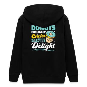 Restauration rapide en donuts - Veste à capuche ado bio Stanley/Stella - noir - Dos - AI Model Teenager Male light (155cm)