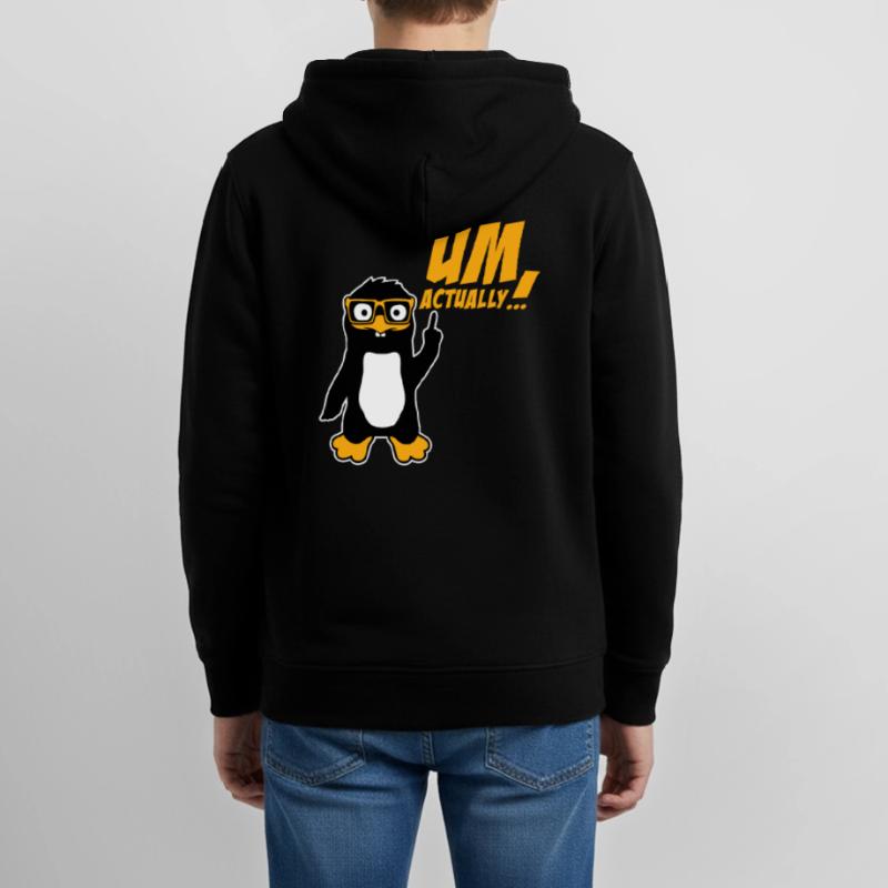 Le Pingouin devient le logo du nerd vraiment drôle Veste à capuche ado bio Stanley/Stella
