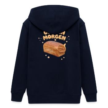 Morgen Gluten - Teenager Organic Kapuzenjacke Mini Cultivator von Stanley/Stella - Navy - Hinten - AI Model Teenager Male light (155cm)