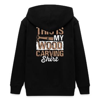 Chemise en bois sculptée en bois - Veste à capuche ado bio Stanley/Stella - noir - Dos - AI Model Teenager Male light (155cm)