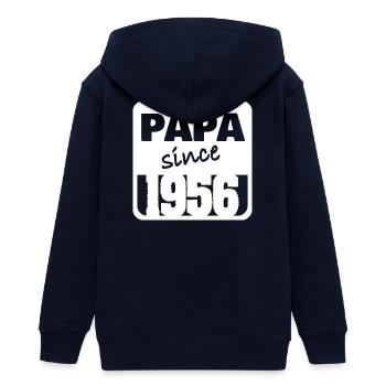 1956 - Teenager Organic Kapuzenjacke Mini Cultivator von Stanley/Stella - Navy - Hinten - AI Model Teenager Male light (155cm)