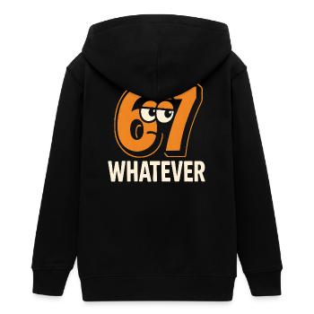 Six Seven Whatever Italian Brainrot Humor Meme  - Teenager Organic Kapuzenjacke Mini Cultivator von Stanley/Stella - Schwarz - Hinten - AI Model Teenager Male light (155cm)