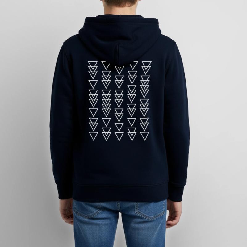 Triangular Cascade Teens Organic Zip-up Hoodie by Stanley/Stella
