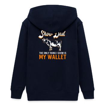 Vieh Viehzüchter - Teenager Organic Kapuzenjacke Mini Cultivator von Stanley/Stella - Navy - Hinten - AI Model Teenager Male light (155cm)