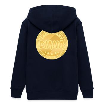 Legendary Diana Award - Teens Organic Zip-up Hoodie by Stanley/Stella - navy - Back - AI Model Teenager Male light (155cm)