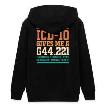 Programmierer Medizin - Teenager Organic Kapuzenjacke Mini Cultivator von Stanley/Stella - Schwarz - Hinten - AI Model Teenager Male light (155cm)