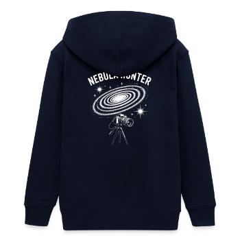 Graphisme du télescope Nebula Hunter - Veste à capuche ado bio Stanley/Stella - marine - Dos - AI Model Teenager Male light (155cm)