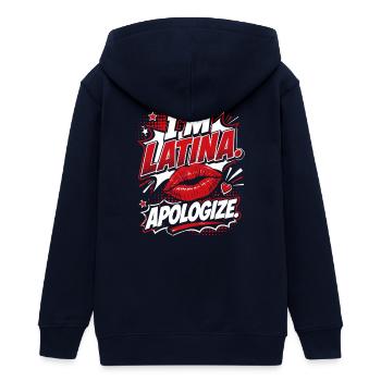 Ich Latina Entschuldige Comic - Teenager Organic Kapuzenjacke Mini Cultivator von Stanley/Stella - Navy - Hinten - AI Model Teenager Male light (155cm)