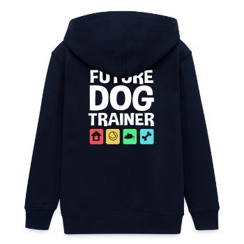 Hundetrainer - Teenager Organic Kapuzenjacke Mini Cultivator von Stanley/Stella - Navy - Hinten - AI Model Teenager Male light (155cm)