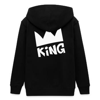 Roi - Veste à capuche ado bio Stanley/Stella - noir - Dos - AI Model Teenager Male light (155cm)