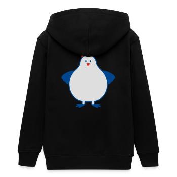 fette henne - Teenager Organic Kapuzenjacke Mini Cultivator von Stanley/Stella - Schwarz - Hinten - AI Model Teenager Male light (155cm)