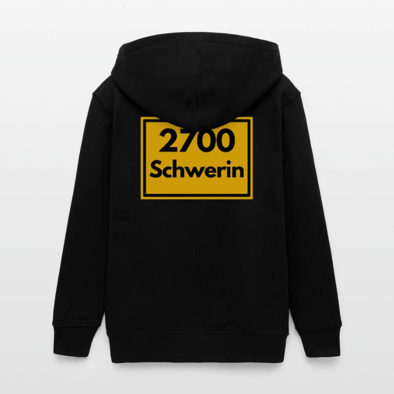 OLD POSTCODE POSTCODE RETRO 2700 SCHWERIN SCHLOSS Teens Organic Zip-up Hoodie by Stanley/Stella