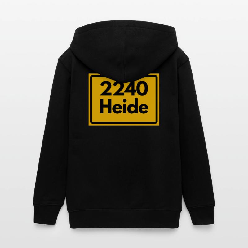 OLD POSTCODE POSTCODE RETRO 2240 HEIDE MARSHENLAND Teens Organic Zip-up Hoodie by Stanley/Stella
