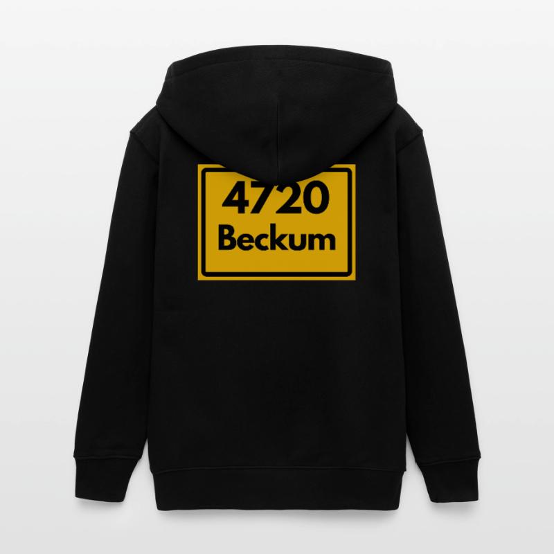 OLD POSTCODE POSTCODE RETRO 4720 BECKUM – NRW Teens Organic Zip-up Hoodie by Stanley/Stella