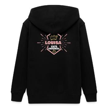 Louisa - Veste à capuche ado bio Stanley/Stella - noir - Dos - AI Model Teenager Male light (155cm)