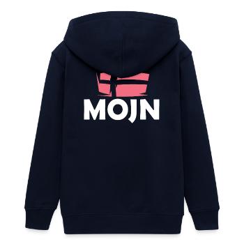 dansk Danemark Symbole Drapeau Drapeau Logo Graphique - Veste à capuche ado bio Stanley/Stella - marine - Dos - AI Model Teenager Male light (155cm)