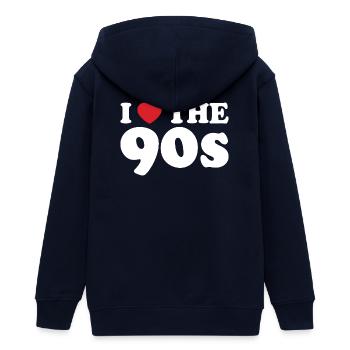 I Love the 90s - Veste à capuche ado bio Stanley/Stella - marine - Dos - AI Model Teenager Male light (155cm)