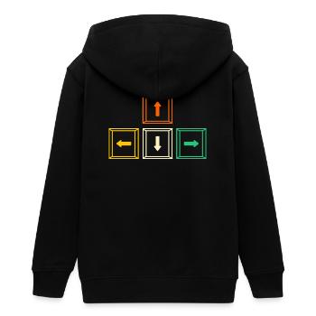 Jeu vidéo Gamer Gaming - Veste à capuche ado bio Stanley/Stella - noir - Dos - AI Model Teenager Male light (155cm)