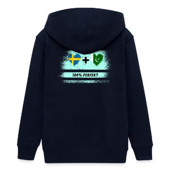 Pakistan et Suède 100% Parfait / Cadeau - Veste à capuche ado bio Stanley/Stella - marine - Dos - AI Model Teenager Male light (155cm)
