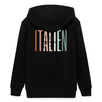 Italien Urlaub Rom Städtereise Geschenk - Teenager Organic Kapuzenjacke Mini Cultivator von Stanley/Stella - Schwarz - Hinten - AI Model Teenager Male light (155cm)