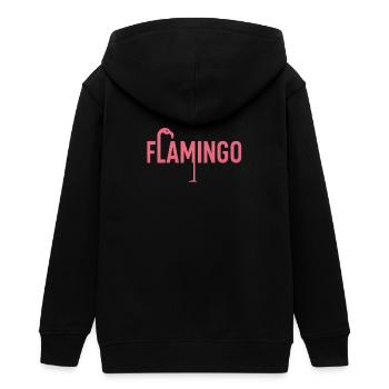 Flamingo - Teenager Organic Kapuzenjacke Mini Cultivator von Stanley/Stella - Schwarz - Hinten - AI Model Teenager Male light (155cm)