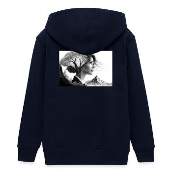 Proche de la nature - Veste à capuche ado bio Stanley/Stella - marine - Dos - AI Model Teenager Male light (155cm)