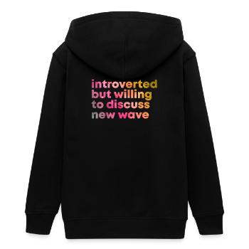 new wave - Veste à capuche ado bio Stanley/Stella - noir - Dos - AI Model Teenager Male light (155cm)