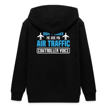 Humorvolles Flugzeug-Design für Flugbegeisterte - Teenager Organic Kapuzenjacke Mini Cultivator von Stanley/Stella - Schwarz - Hinten - AI Model Teenager Male light (155cm)