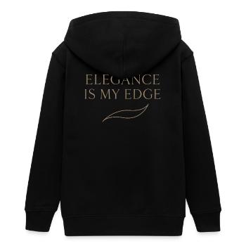 Eleganter Femininer Lebensstil, Sanfte - Teenager Organic Kapuzenjacke Mini Cultivator von Stanley/Stella - Schwarz - Hinten - AI Model Teenager Male light (155cm)