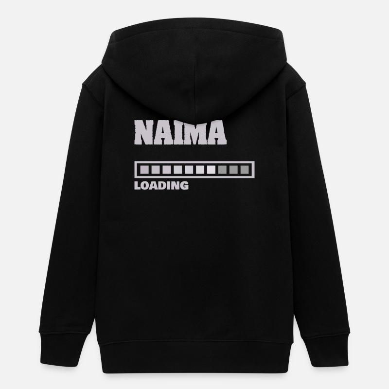 Cadeau pour Naima - Veste à capuche ado bio Stanley/Stella - noir