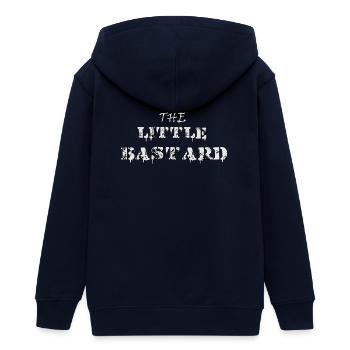 Typographie de Little Rebel - Veste à capuche ado bio Stanley/Stella - marine - Dos - AI Model Teenager Male light (155cm)