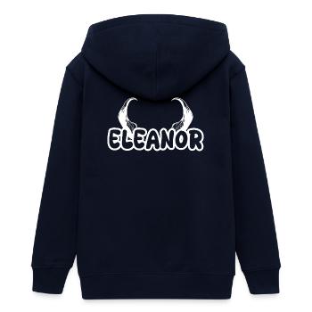 Eleanor dans le rôle d’Eleanor - Veste à capuche ado bio Stanley/Stella - marine - Dos - AI Model Teenager Male light (155cm)