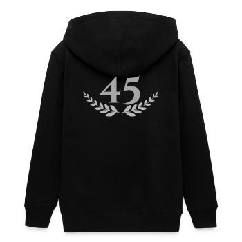 45 - Teens Organic Zip-up Hoodie by Stanley/Stella - black - Back - AI Model Teenager Male light (155cm)