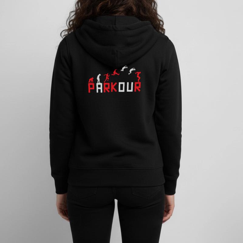 Évolution de la conception des séquences de course Veste à capuche ado bio Stanley/Stella