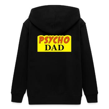 Psycho Dad - Teenager Organic Kapuzenjacke Mini Cultivator von Stanley/Stella - Schwarz - Hinten - AI Model Teenager Male light (155cm)