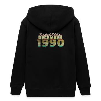 35e anniversaire édition limitée (SCR) 12/1990 - Veste à capuche ado bio Stanley/Stella - noir - Dos - AI Model Teenager Male light (155cm)