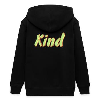 Kosename Papa 3D Style - Teenager Organic Kapuzenjacke Mini Cultivator von Stanley/Stella - Schwarz - Hinten - AI Model Teenager Male light (155cm)