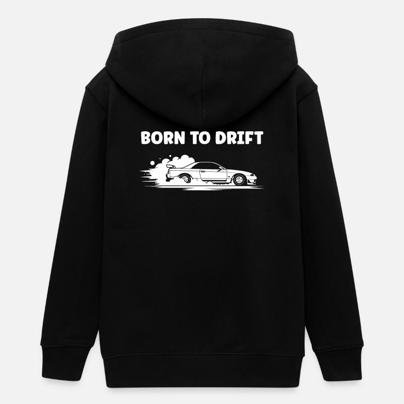 Course de Voiture Drift Énergique - Veste à capuche ado bio Stanley/Stella - noir