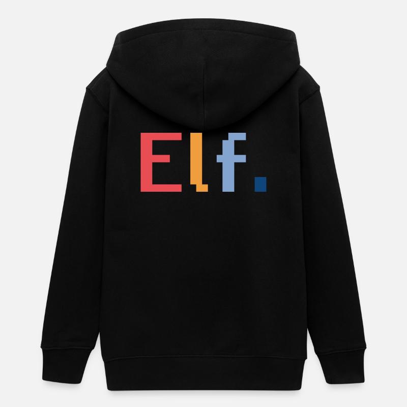 Cadeau rétro de lutin pour le 11e anniversaire - Veste à capuche ado bio Stanley/Stella - noir