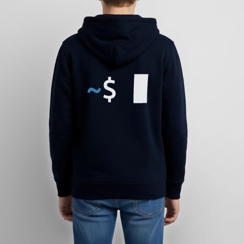 Linux Shell Command Teens Organic Zip-up Hoodie by Stanley/Stella