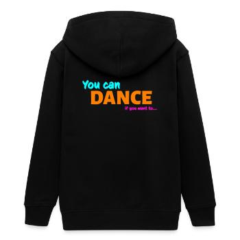 You can dance - Veste à capuche ado bio Stanley/Stella - noir - Dos - AI Model Teenager Male light (155cm)