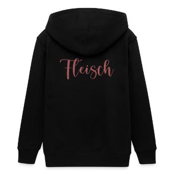 Fleisch - Teenager Organic Kapuzenjacke Mini Cultivator von Stanley/Stella - Schwarz - Hinten - AI Model Teenager Male light (155cm)
