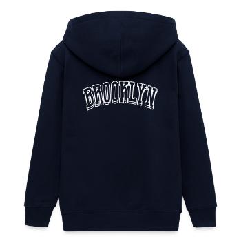 Chemise Brooklyn - Veste à capuche ado bio Stanley/Stella - marine - Dos - AI Model Teenager Male light (155cm)