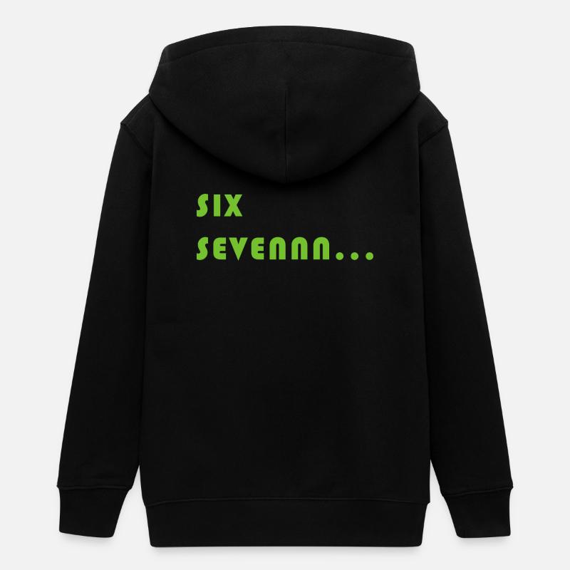 Humour Six Seven Ado - Veste à capuche ado bio Stanley/Stella - noir