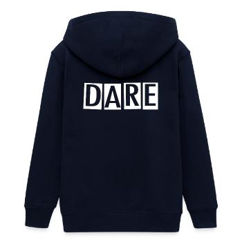 Wagen - Teenager Organic Kapuzenjacke Mini Cultivator von Stanley/Stella - Navy - Hinten - AI Model Teenager Male light (155cm)