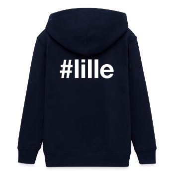 LILLE Hashtag - Veste à capuche ado bio Stanley/Stella - marine - Dos - AI Model Teenager Male light (155cm)