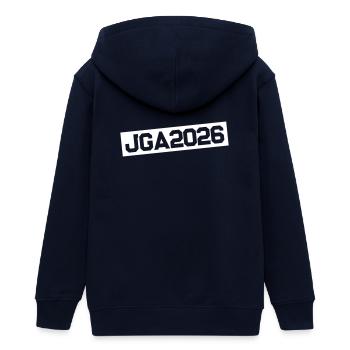 JGA 2026 - Teens Organic Zip-up Hoodie by Stanley/Stella - navy - Back - AI Model Teenager Male light (155cm)